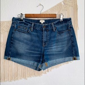 J crew denim cuffed shorts size 30